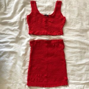 Fashion Nova Red Set Sz XS